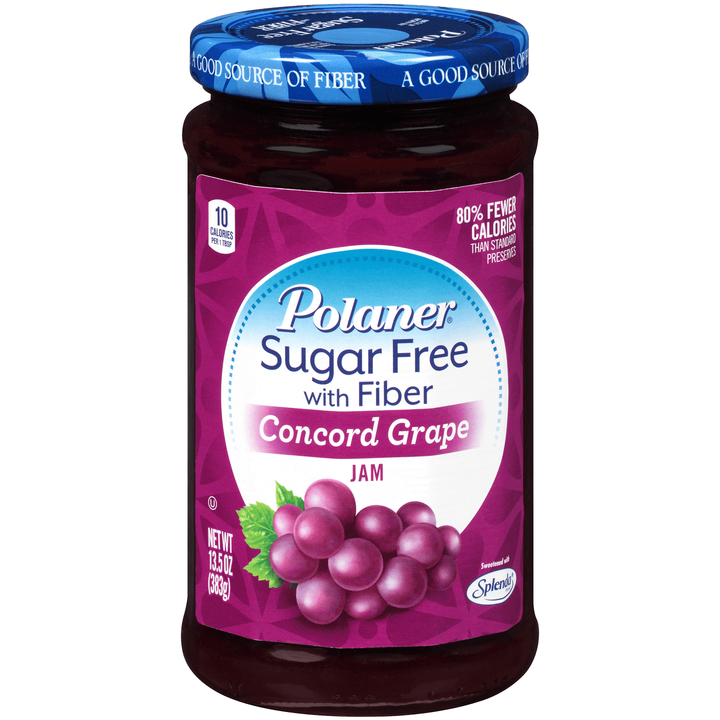 Sugar Free Concord Grape Jam with Fiber - Polaner SpreadsÂ®