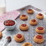 Image of Strawberry & Peanut Butter Thumbprint Cookies Recipe